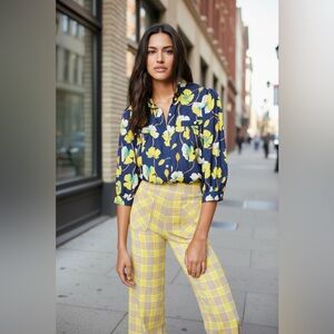 Smythe Navy Floral Blouse